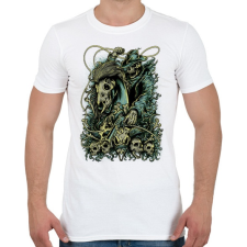 PRINTFASHION Lovas - Férfi póló - Fehér férfi póló