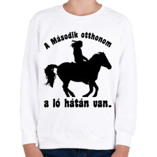 PRINTFASHION lovas - Gyerek pulóver - Fehér gyerek pulóver, kardigán