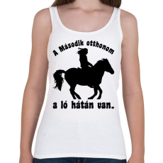 PRINTFASHION lovas - Női atléta - Fehér