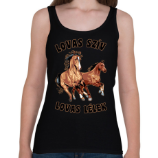 PRINTFASHION lovas - Női atléta - Fekete