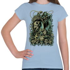 PRINTFASHION Lovas - Női póló - Világoskék női póló