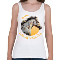 PRINTFASHION Lovas szív - Appaloosa - Női atléta - Fehér