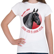 PRINTFASHION Lovas szív - Tennessee sétáló - Női póló - Fehér