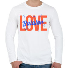 PRINTFASHION Love Balaton 2 - Férfi hosszú ujjú póló - Fehér férfi póló