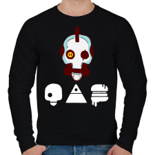 PRINTFASHION Love Death and Robots - Férfi pulóver - Fekete férfi pulóver, kardigán