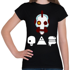 PRINTFASHION Love Death and Robots  - Női póló - Fekete női póló