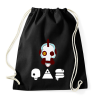 PRINTFASHION Love Death and Robots  - Sportzsák, Tornazsák - Fekete