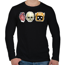 PRINTFASHION Love Death + Robots - Férfi hosszú ujjú póló - Fekete férfi póló