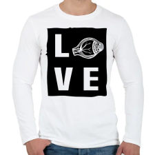 PRINTFASHION Love - Eyedoctor - Férfi hosszú ujjú póló - Fehér férfi póló