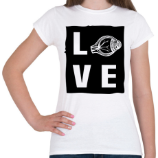 PRINTFASHION Love - Eyedoctor - Női póló - Fehér