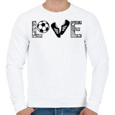 PRINTFASHION Love - Férfi pulóver - Fehér