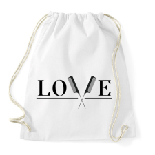 PRINTFASHION Love - Fodrász (blakc) - Sportzsák, Tornazsák - Fehér tornazsák