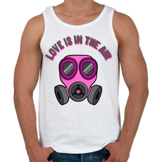 PRINTFASHION love is in the air - Férfi atléta - Fehér