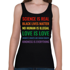 PRINTFASHION Love is LOVE - Női atléta - Fekete női trikó