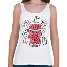 PRINTFASHION Love ital - Női atléta - Fehér