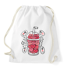 PRINTFASHION Love ital - Sportzsák, Tornazsák - Fehér tornazsák