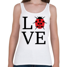 PRINTFASHION Love katicabogár - Női atléta - Fehér