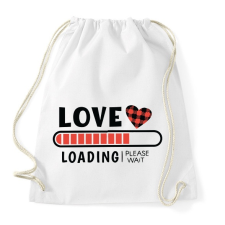 PRINTFASHION Love loading - Sportzsák, Tornazsák - Fehér tornazsák