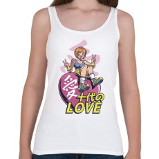 PRINTFASHION Love-manga - szerelem - Női atléta - Fehér