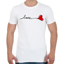 PRINTFASHION Love me - Férfi póló - Fehér férfi póló