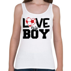 PRINTFASHION Love my boy - Női atléta - Fehér
