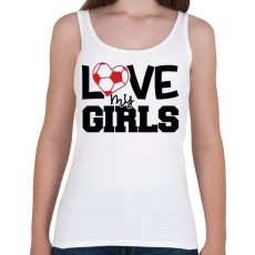 PRINTFASHION Love my girls - Női atléta - Fehér
