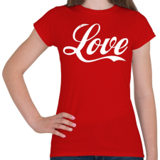 PRINTFASHION Love - Női póló - Piros női póló