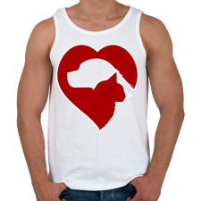 PRINTFASHION Love pets  - Férfi atléta - Fehér atléta, trikó