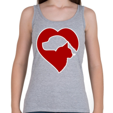 PRINTFASHION Love pets  - Női atléta - Sport szürke