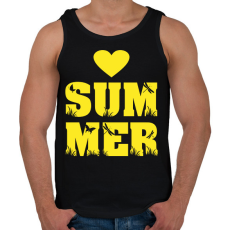 PRINTFASHION Love summer - Férfi atléta - Fekete