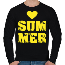 PRINTFASHION Love summer - Férfi pulóver - Fekete férfi pulóver, kardigán