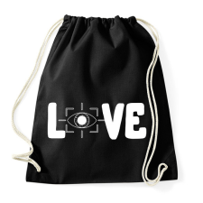 PRINTFASHION Love szemvizsgálat  - Sportzsák, Tornazsák - Fekete tornazsák