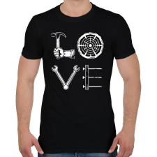 PRINTFASHION Love - Szerszámok - Férfi póló - Fekete férfi póló