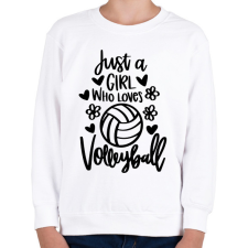 PRINTFASHION Love volleyall - Gyerek pulóver - Fehér gyerek pulóver, kardigán