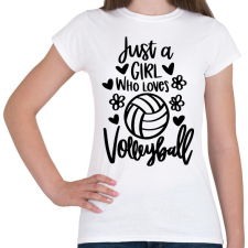 PRINTFASHION Love volleyall - Női póló - Fehér női póló