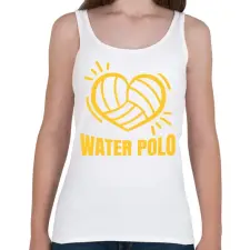 PRINTFASHION Love water polo - Női atléta - Fehér női trikó