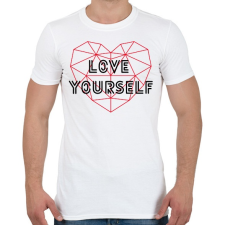 PRINTFASHION Love yourself - BTS - Férfi póló - Fehér férfi póló