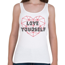 PRINTFASHION Love yourself - BTS - Női atléta - Fehér