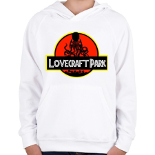 PRINTFASHION Lovecraft Park - Gyerek kapucnis pulóver - Fehér gyerek pulóver, kardigán