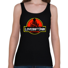 PRINTFASHION Lovecraft Park - Női atléta - Fekete női trikó