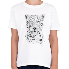 PRINTFASHION Lovely leopard - Gyerek póló - Fehér gyerek póló
