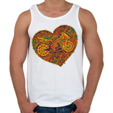 PRINTFASHION LoveMyBike - Férfi atléta - Fehér atléta, trikó