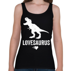 PRINTFASHION Lovesaurus - Női atléta - Fekete