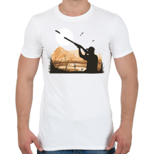 PRINTFASHION Lövészet - Férfi póló - Fehér férfi póló