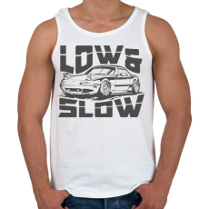 PRINTFASHION Low & Slow - Férfi atléta - Fehér