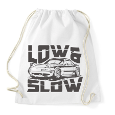 PRINTFASHION Low & Slow - Sportzsák, Tornazsák - Fehér tornazsák