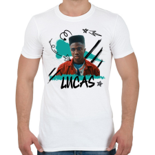 PRINTFASHION Lucas - Stranger Things - Férfi póló - Fehér férfi póló