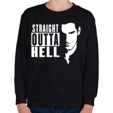 PRINTFASHION Lucifer - Gyerek pulóver - Fekete gyerek pulóver, kardigán