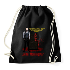 PRINTFASHION lucifer morningstar-quote1 - Sportzsák, Tornazsák - Fekete tornazsák