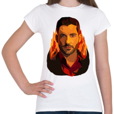 PRINTFASHION Lucifer - Női póló - Fehér női póló